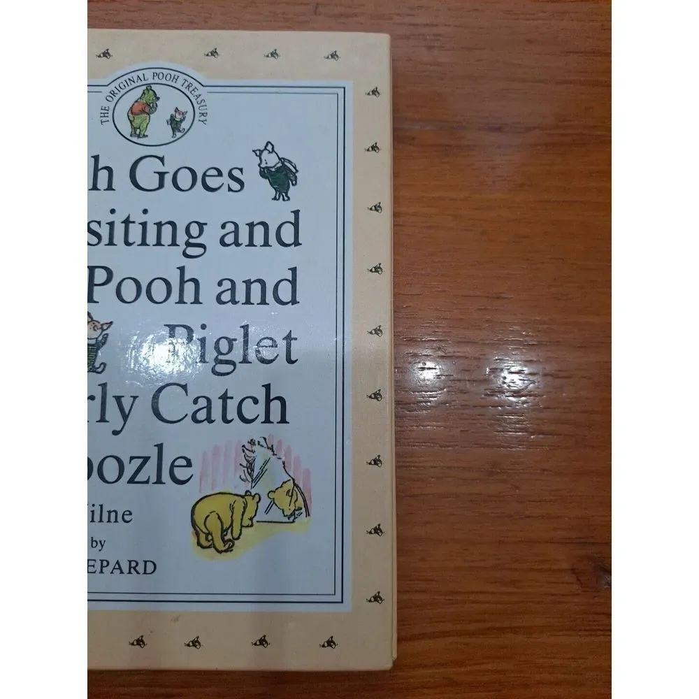 The Original Pooh Treasury Book #2 Pooh Goes Visiting Piglet Catch Woozle Hardco